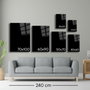 Wallity Camtbl-042 Pintura Decorativa de Vidrio Templado Multicolor 60 x 90 cm